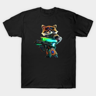 Cute Steampunk Racoon T-Shirt